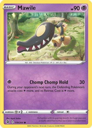 Mawile 119 SWSH08 Fusion Strike - Common