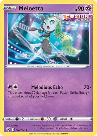 Meloetta 124 SWSH08 Fusion Strike - Rare