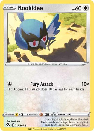 Rookidee 219 SWSH08 Fusion Strike - Common