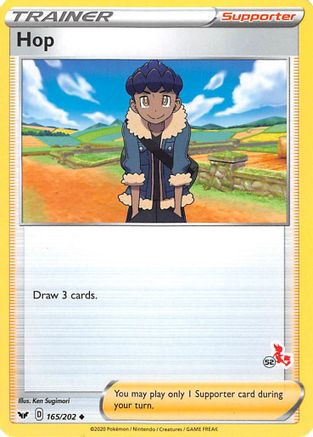 Hop - 165/202 (#52 Cinderace Stamped)/202 Battle Academy 2022 - Promo