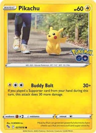 Pikachu (27) 027 Pokemon GO - Common