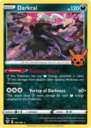 Darkrai 105 - Holofoil Trick or Trade BOOster Bundle - Promo