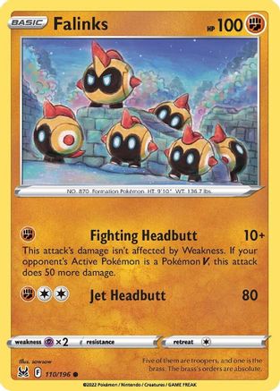 Falinks 110 - Reverse Holofoil SWSH11 Lost Origin - Common