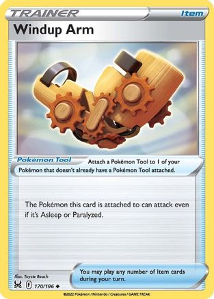 Windup Arm 170 - Reverse Holofoil SWSH11 Lost Origin - Uncommon
