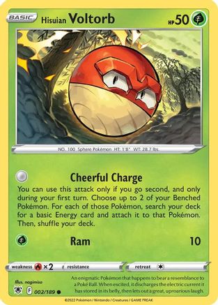Hisuian Voltorb 002/189 - Holofoil Deck Exclusives - Promo