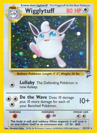 Wigglytuff 019 - Holofoil Base Set 2 - Holo Rare
