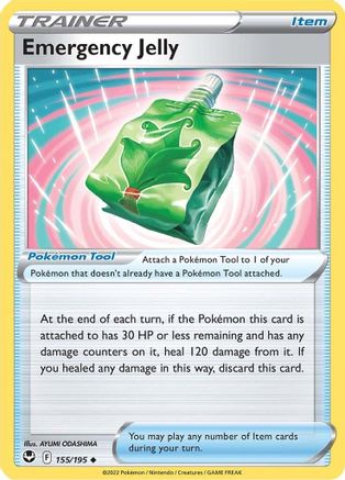 Emergency Jelly 155 - Reverse Holofoil SWSH12 Silver Tempest - Uncommon