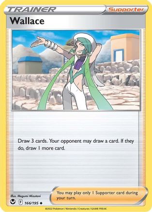 Wallace 166 - Reverse Holofoil SWSH12 Silver Tempest - Uncommon