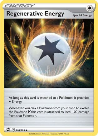Regenerative Energy 168 - Reverse Holofoil SWSH12 Silver Tempest - Uncommon