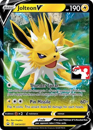 Jolteon V - Holofoil Prize Pack Series Cards - Promo