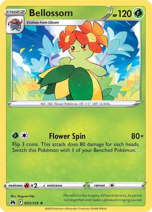 Bellossom 003 SWSH Crown Zenith - Rare