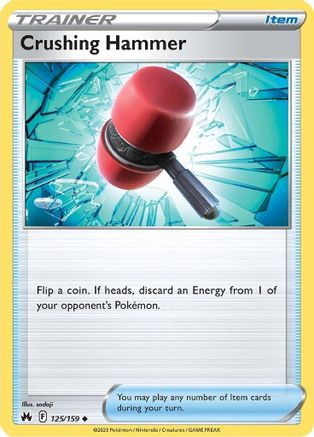 Crushing Hammer 125 - Reverse Holofoil SWSH Crown Zenith - Uncommon