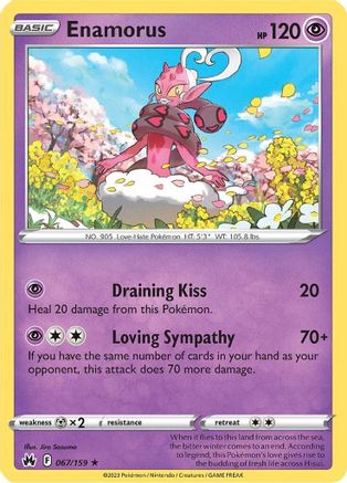 Enamorus 067 SWSH Crown Zenith - Rare