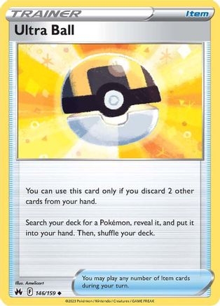 Ultra Ball 146 - Reverse Holofoil SWSH Crown Zenith - Uncommon