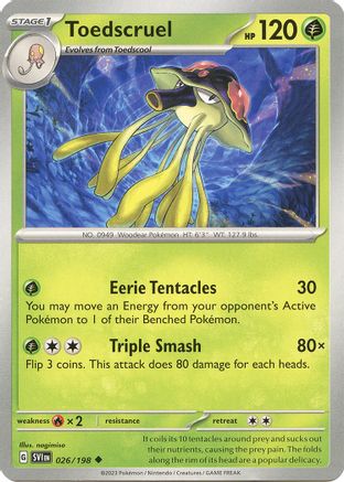 Toedscruel 026 SV01 Scarlet & Violet Base Set - Uncommon