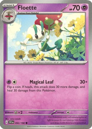 Floette 092 - Reverse Holofoil SV01 Scarlet & Violet Base Set - Common