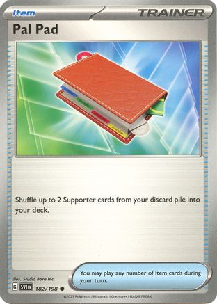 Pal Pad 182 - Reverse Holofoil SV01 Scarlet & Violet Base Set - Common