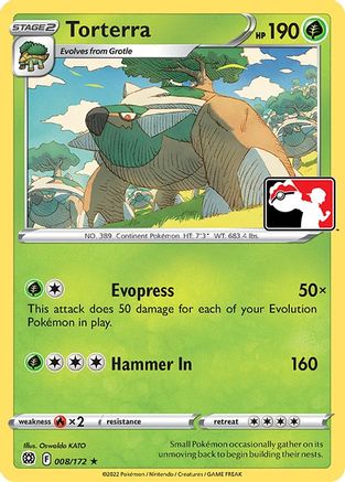 Torterra/172 - Holofoil Prize Pack Series Cards - Rare