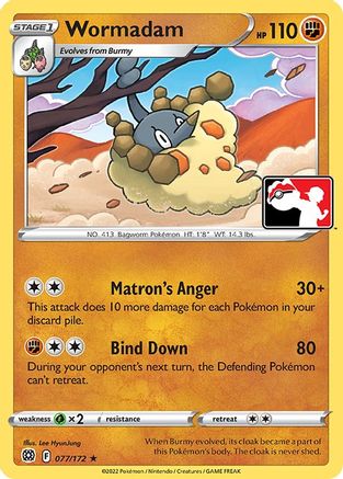 Wormadam (077) Prize Pack Series Cards - Rare