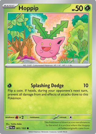 Hoppip 001 - Reverse Holofoil SV02 Paldea Evolved - Common