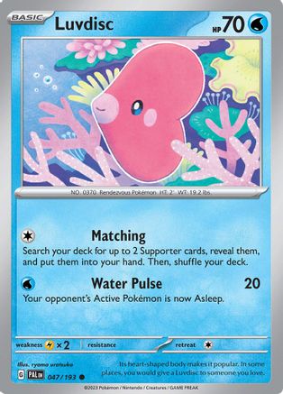 Luvdisc 047 SV02 Paldea Evolved - Common