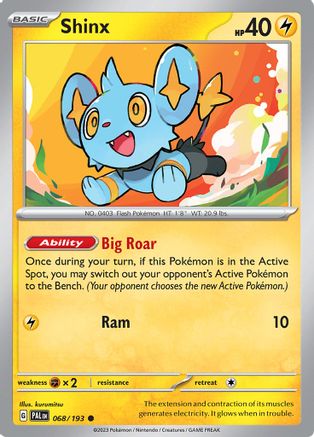 Shinx 068/193 SV02 Paldea Evolved - Common