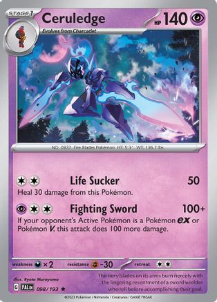 Ceruledge 098 - Reverse Holofoil SV02 Paldea Evolved - Rare