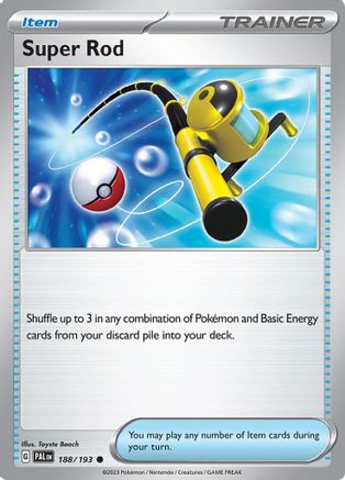 Super Rod 188/193 - Reverse Holofoil SV02 Paldea Evolved - Common