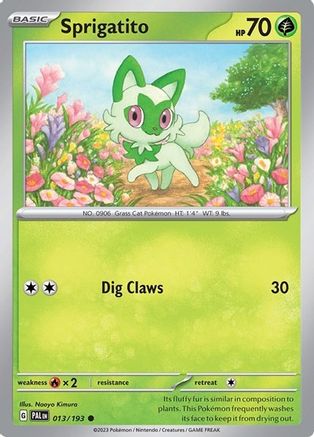Sprigatito 013/193 - Holofoil Miscellaneous Cards & Products - Common