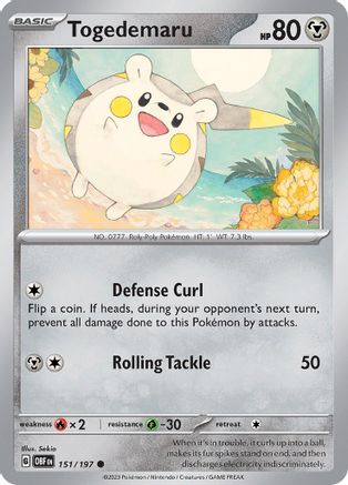 Togedemaru 151 SV03 Obsidian Flames - Common