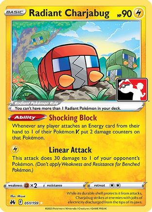 Radiant Charjabug - Holofoil Prize Pack Series Cards - Radiant Rare