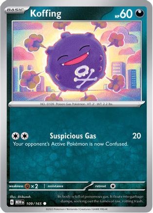 Koffing 109 - Reverse Holofoil SV Scarlet & Violet 151 - Common