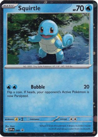 Squirtle 048 - Holofoil SV Scarlet & Violet Promo Cards - Promo