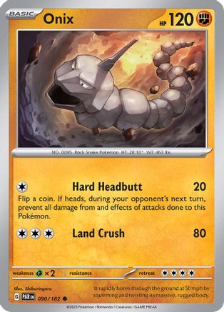 Onix 090 - Reverse Holofoil SV04 Paradox Rift - Common