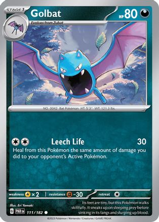Golbat 111 - Reverse Holofoil SV04 Paradox Rift - Common