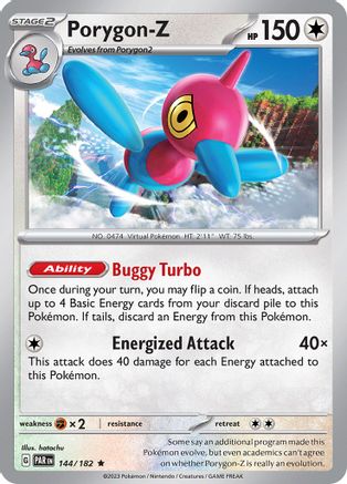 Porygon-Z 144 - Reverse Holofoil SV04 Paradox Rift - Rare