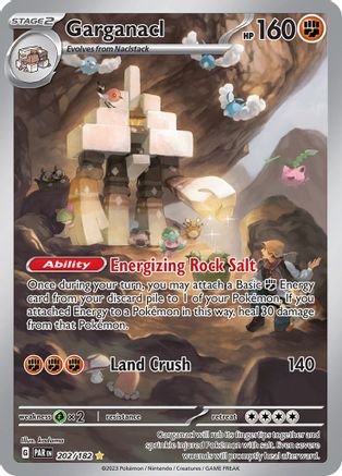 Garganacl 202/182 - Holofoil SV04 Paradox Rift - Illustration Rare