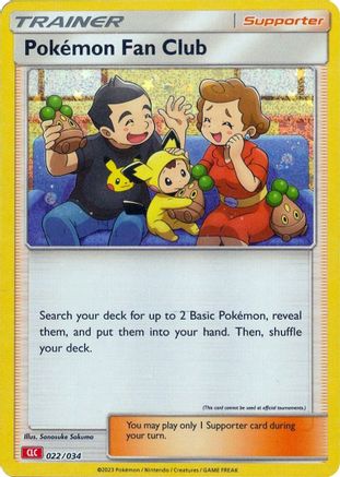 Pokemon Fan Club (CLC) 022 - Holofoil Trading Card Game Classic - Classic Collection