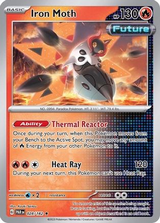 Iron Moth 028/182 - Holofoil Miscellaneous Cards & Products - Rare
