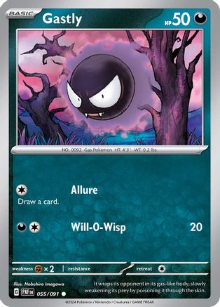 Gastly 055 SV Paldean Fates - Common