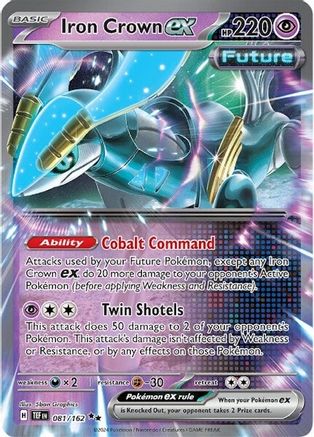 Iron Crown ex 081/162 - Holofoil SV05 Temporal Forces - Double Rare