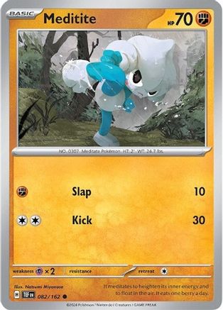 Meditite 082 - Reverse Holofoil SV05 Temporal Forces - Common