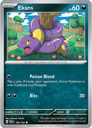 Ekans 100 - Reverse Holofoil SV05 Temporal Forces - Common