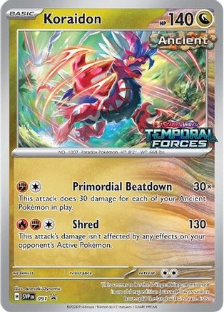 Koraidon 091 - Holofoil SV Scarlet & Violet Promo Cards - Promo