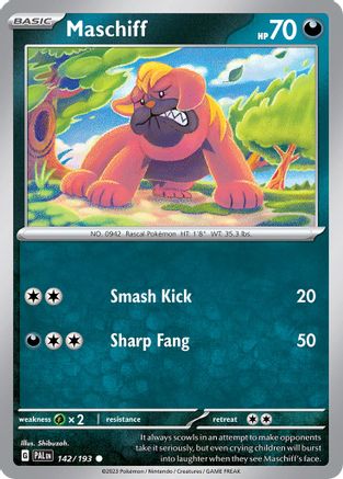 Maschiff 142/193 - Holofoil Miscellaneous Cards & Products - Common