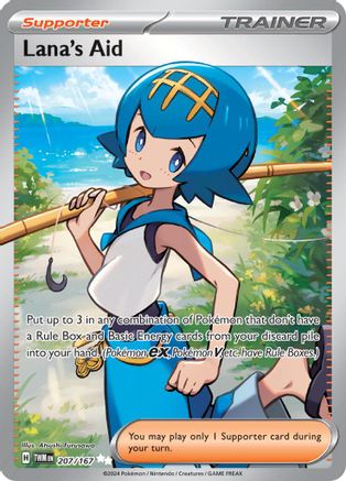 Lana's Aid 207/167 - Holofoil SV06 Twilight Masquerade - Ultra Rare