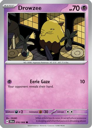 Drowzee 016 SV Shrouded Fable - Common
