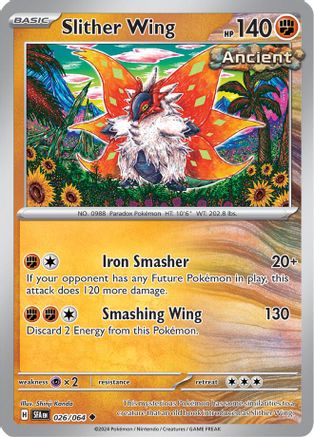 Slither Wing 026 - Reverse Holofoil SV Shrouded Fable - Uncommon