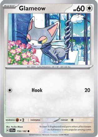 Glameow 116 SV07 Stellar Crown - Common