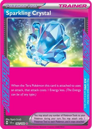 Sparkling Crystal 142/142 - Holofoil SV07 Stellar Crown - ACE SPEC Rare